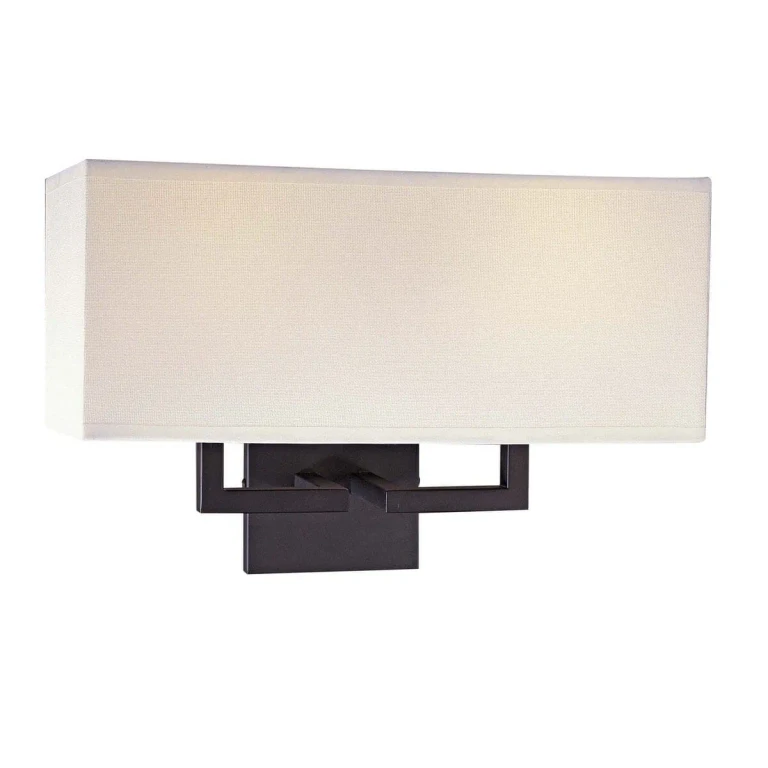 George Kovacs Rectangular Wall Sconce in Bronze