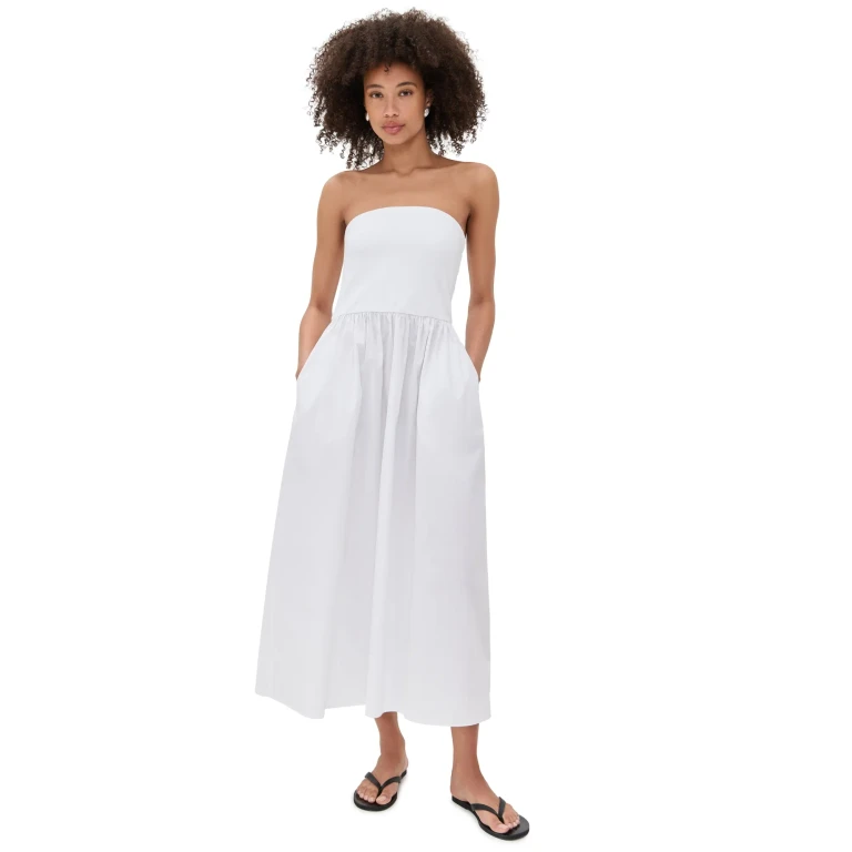 Playa Lucila Combo Maxi Dress White XL