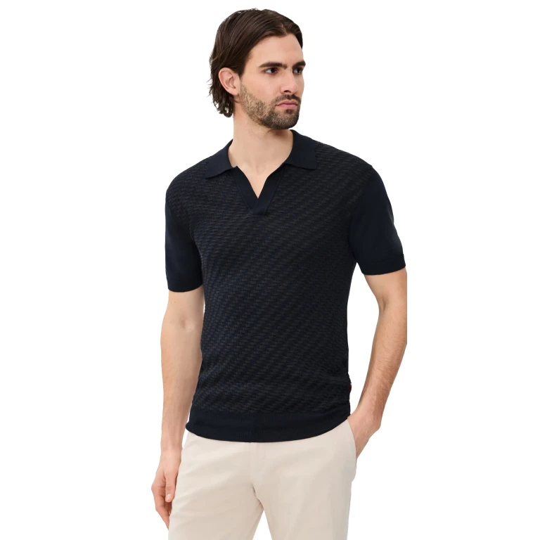 Orlebar Brown Horton Jacquard Polo Night Iris XL