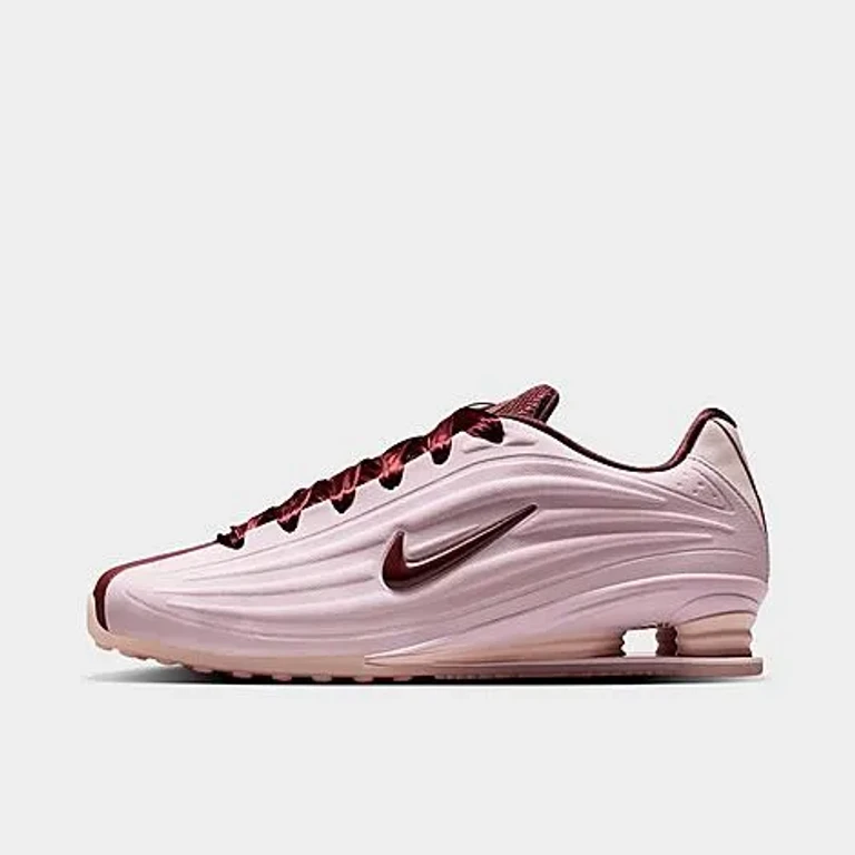 Nike Women's Shox Z SE Casual Shoes in Particle Rose/Phantom/Burgundy Crush Size: 5.5
