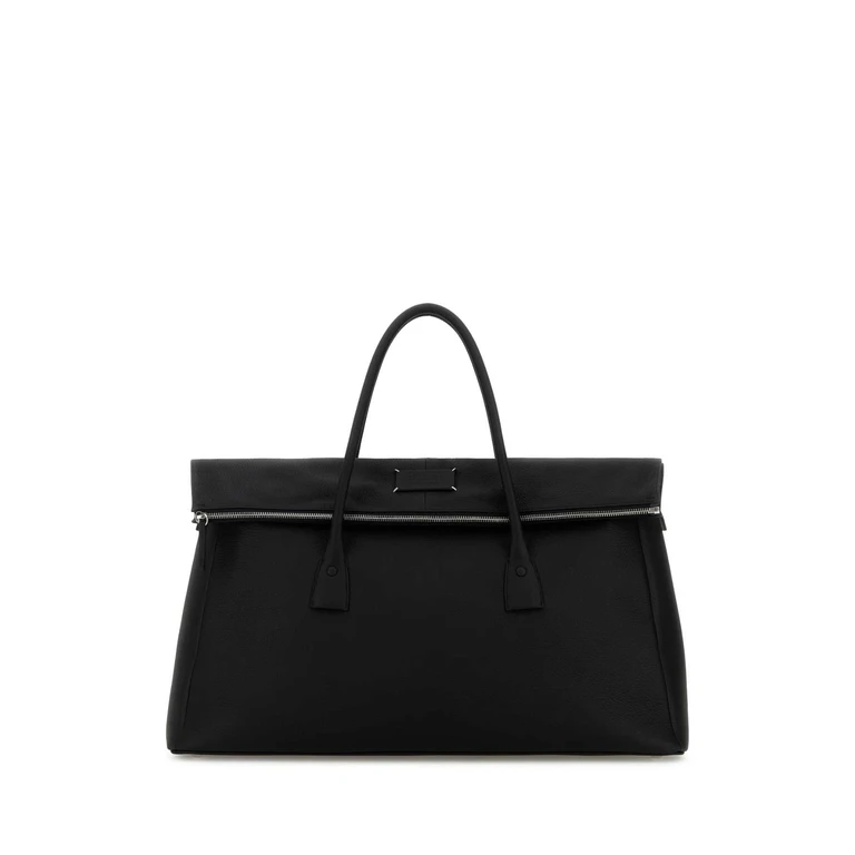 Black Leather 5ac Travel Bag Borse A Mano - Women