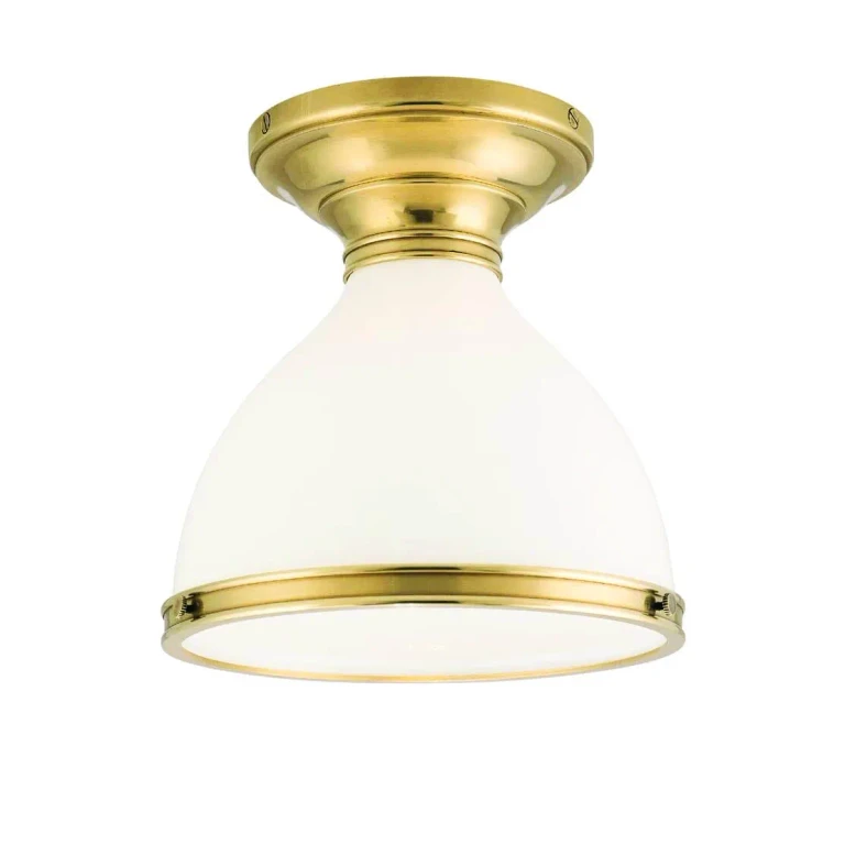 Randolph Ceiling Light in Aged Brass