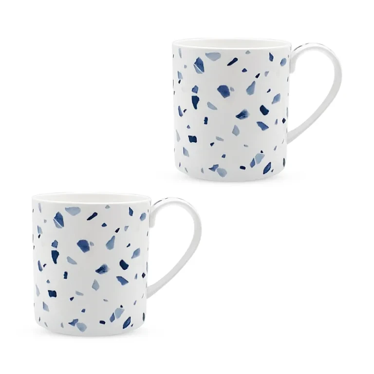 Twig New York Terrazzo Azzurro Mugs, Set of 2