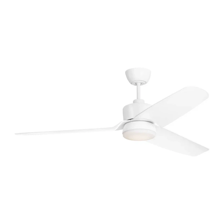 Matte White 56" Ceiling Fan from the Colgin 56 LED Collection