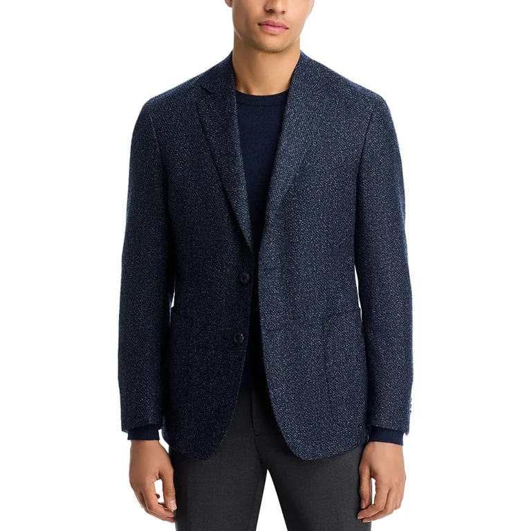 Melange Boucle Unstructured Regular Fit Sport Coat - Exclusive
