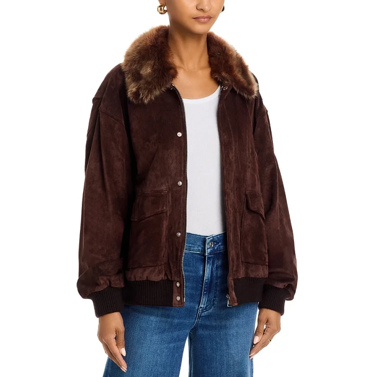 Frame The Suede Oversized Jacket