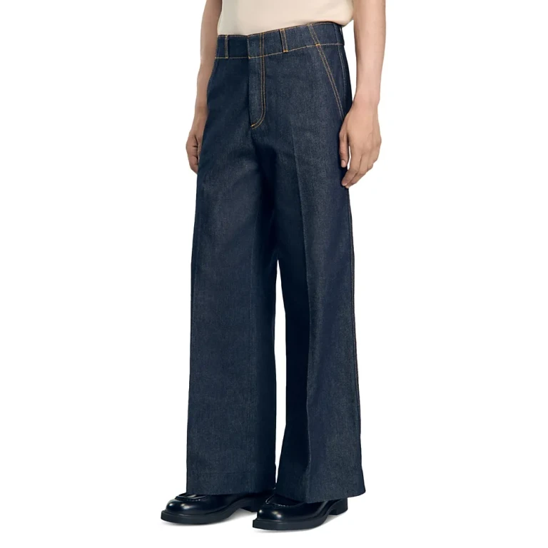 Sandro Vintage Flare Jeans in Raw Denim