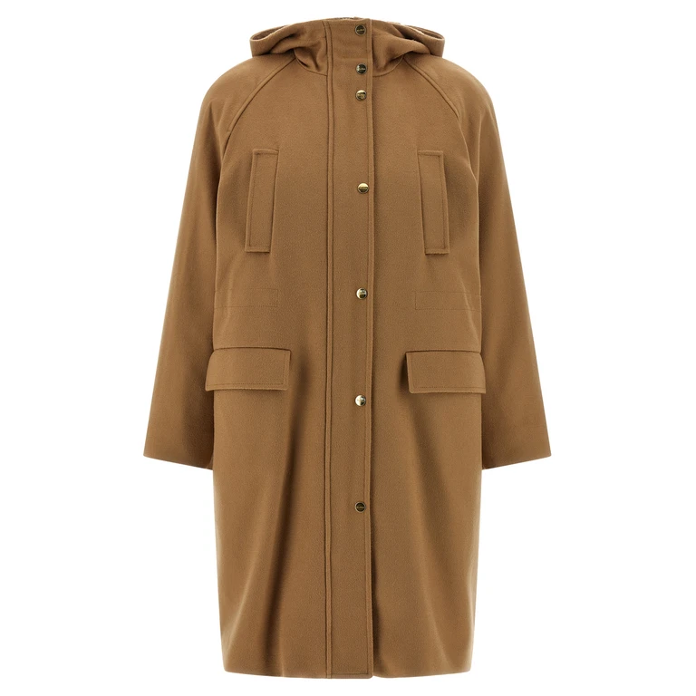 Max Mara Beige Polyamide Parka Clothing - Women
