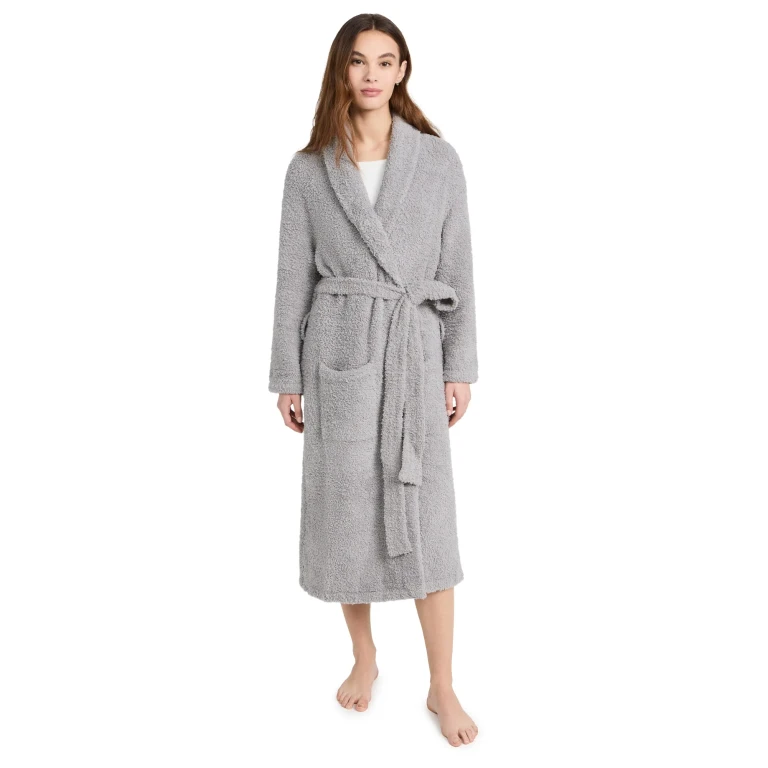 Barefoot Dreams Cozy Chic Robe Dove Gray 2