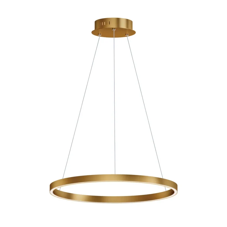 Gold LED Pendant from the Groove 5CCT Collection