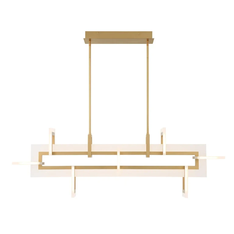 Gold LED Chandelier from the Inizio Collection