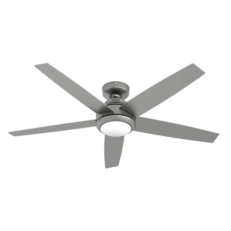 Matte Silver 52"Ceiling Fan from the Zayden Collection