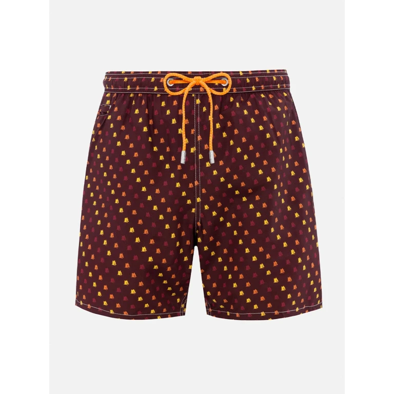 MC2 Saint Barth Lighting Micro Fantasy Swim Shorts With Roma Print Special Edition