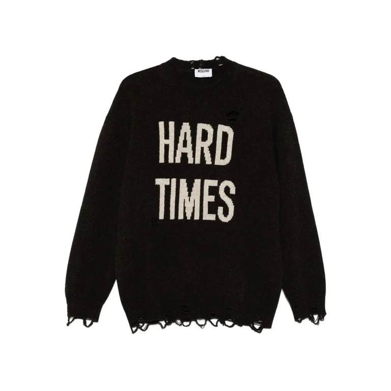 Moschino Pull Col Rond - Marron