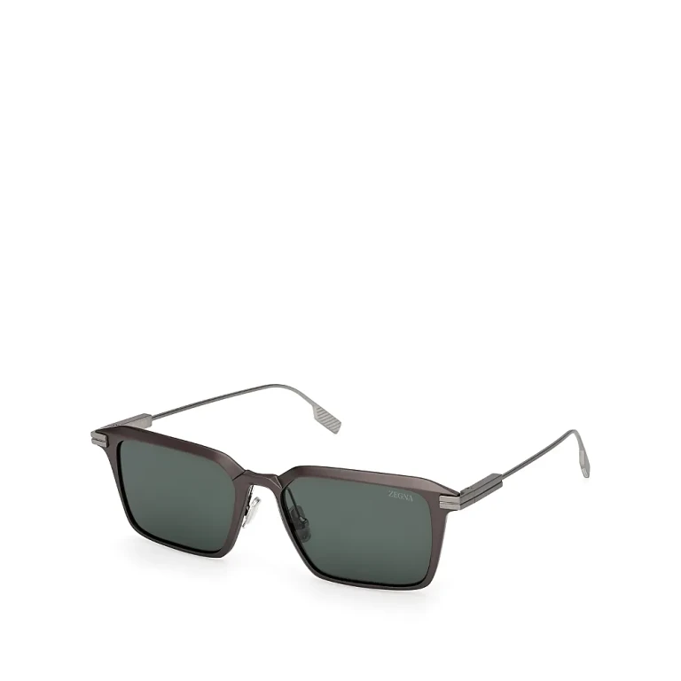 Zegna Square Sunglasses, 55mm