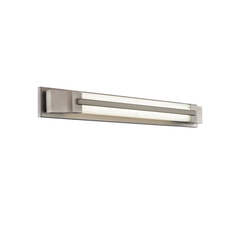 Aberdeen 1-Light LED Bathroom Vanity Light in Brushed Nickel