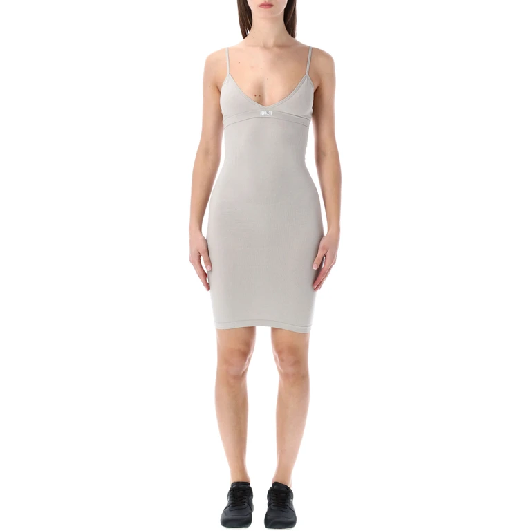 Abito sottoveste senza cuciture di MM6 Maison Margiela Light Grey Cotton Underwear - Women