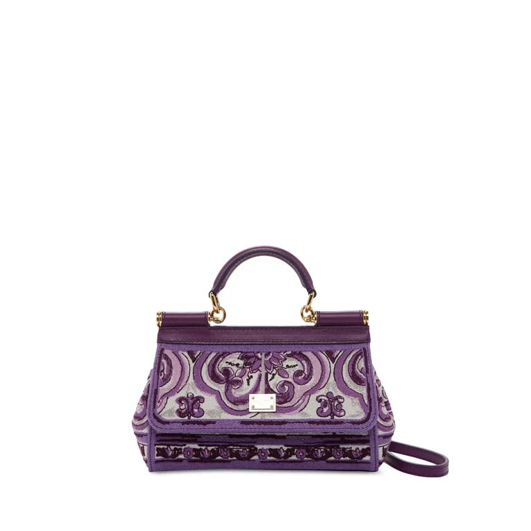 Dolce & Gabbana Tapestry Top Handle Bag
