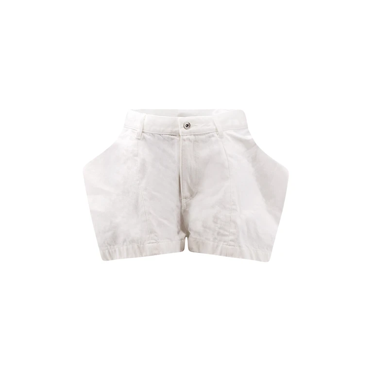 Sacai Shorts Beige Cotone - Women