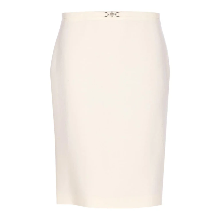 Versace Jupe Midi - Blanc