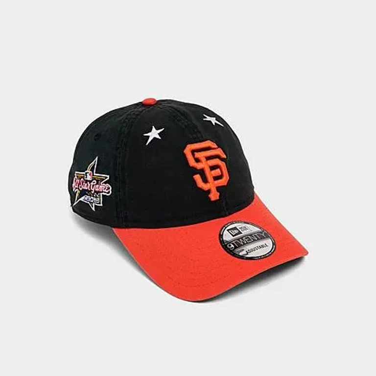 New Era San Francisco Giants MLB 9TWENTY Strapback Hat in Black/Orange