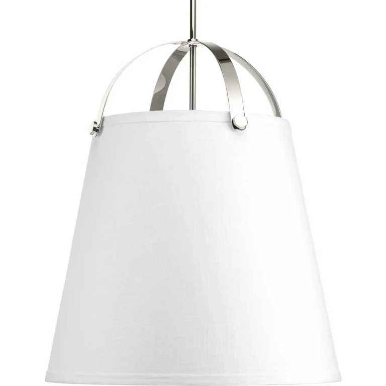Polished Nickel Three Light Pendant from the Galley Collection