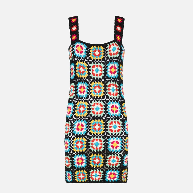 MC2 Saint Barth Woman Multicolor Crochet Dress