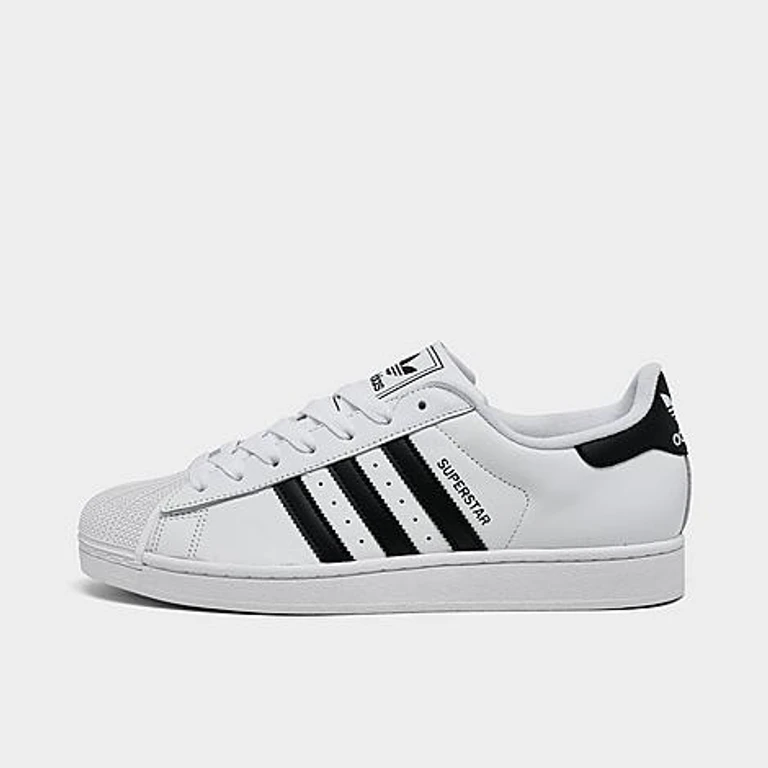 adidas Men's Originals Superstar II Casual Shoes in Black/White Size: 7.0