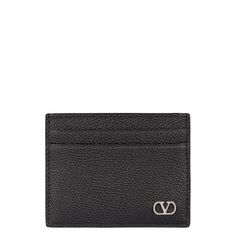Tarjetero Alexander McQueen de piel plateada