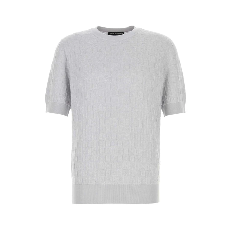 Dolce & Gabbana Light Grey Silk Sweater