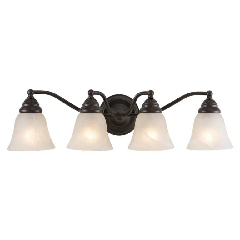 Standford 4-Light Bathroom Vanity Light in Oil Burnished Bronze