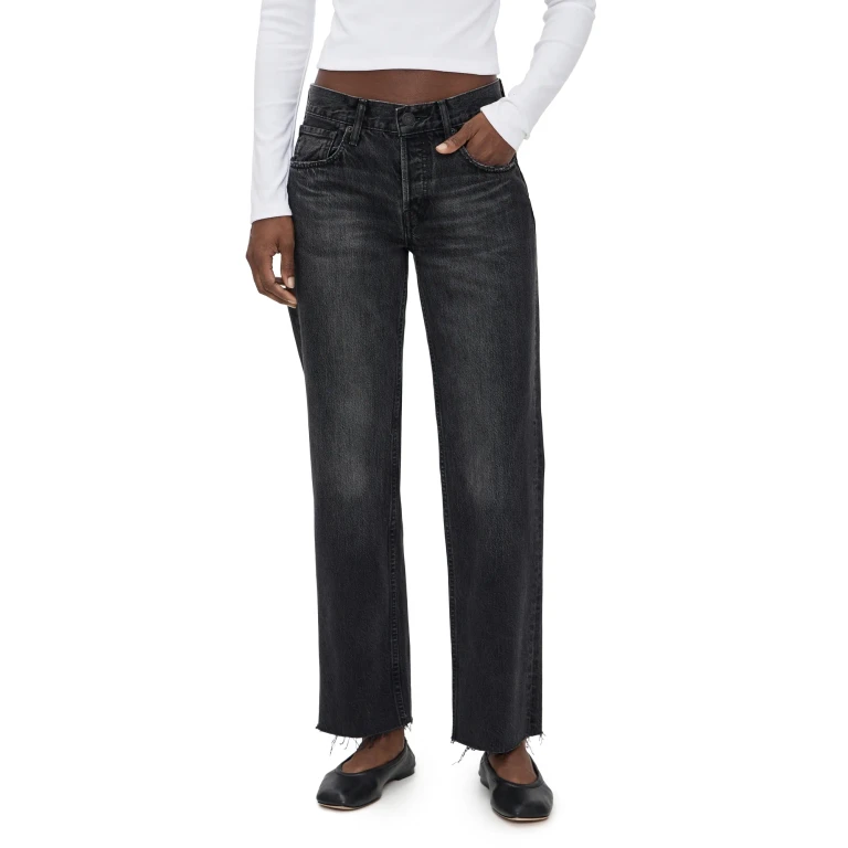 MOUSSY VINTAGE MV Glencoe Straight Jeans Black 26