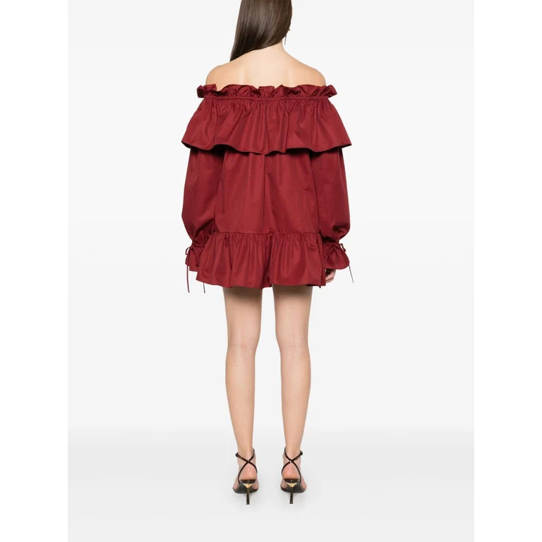 Saint Laurent Dresses Red Cotton - Women