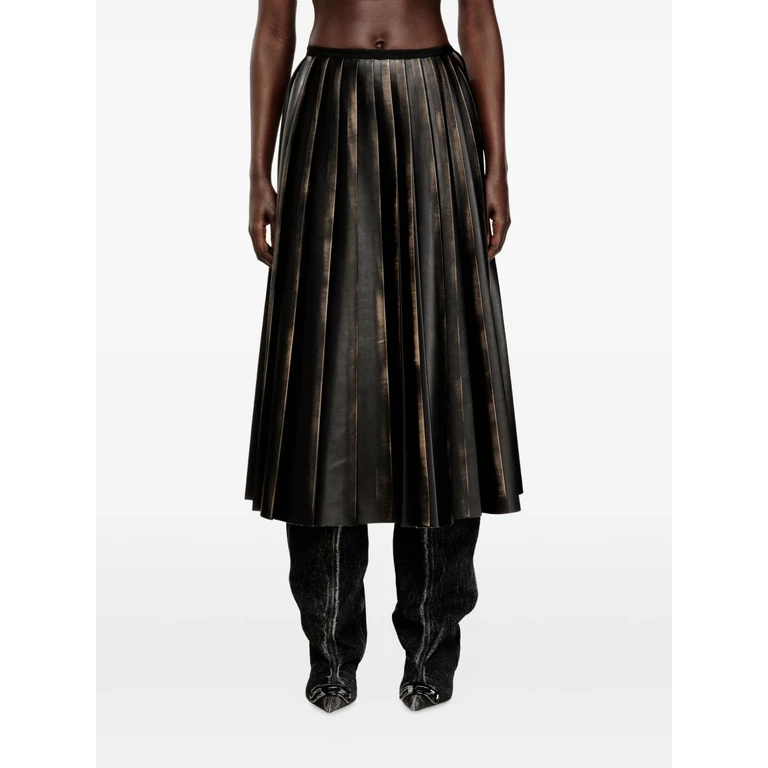 Diesel Skirts Black Pl+coatingpu - Women