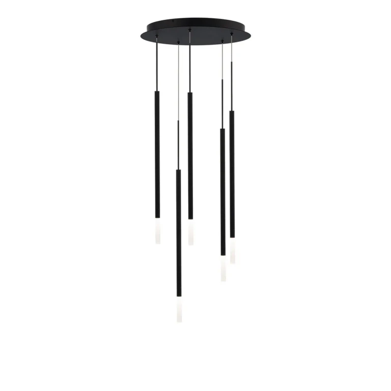 Black LED Chandelier from the Viggo Collection