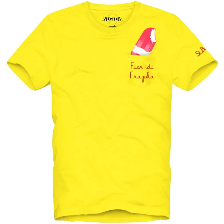 MC2 Saint Barth Fior Di Fragola Cotton T-shirt With Embroidery Algida Special Edition