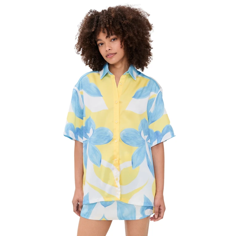 Seven Wonders Alara Short Sleeve Shirt Amoree Lemon XL