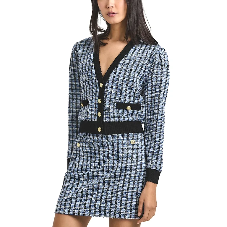 Derek Lam 10 Crosby Tweed Cardigan Jacket
