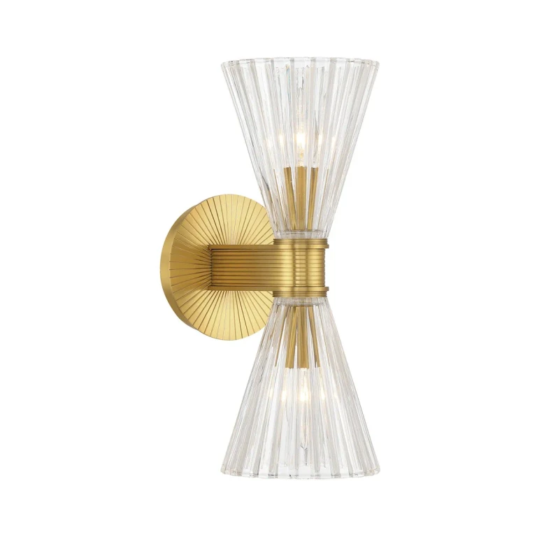Luxe Gold Wall Sconce from the Lotus Collection