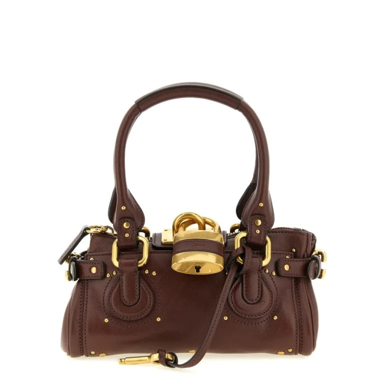 Brown Leather Paddington Top Handle Bag