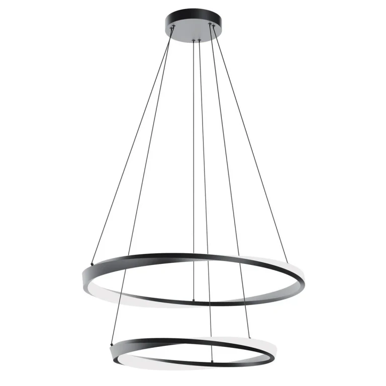 Black LED Pendant from the Oberon Collection