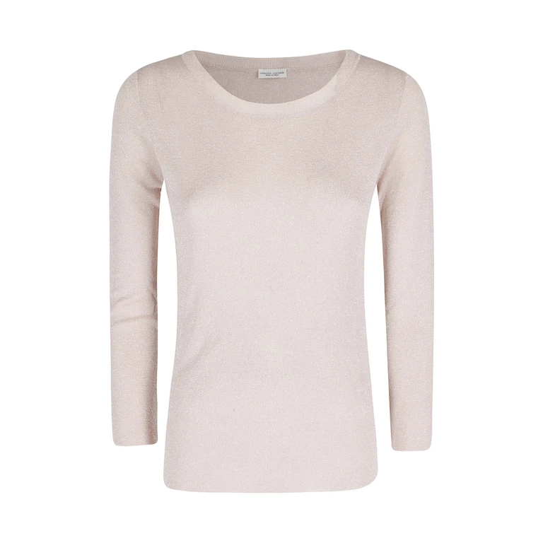 Roberto Collina Girocollo M 34 Lurex Nude & Neutrals Maglia - Women