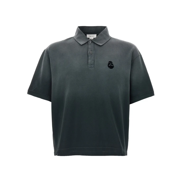 Polo pour homme Alexander McQueen gris