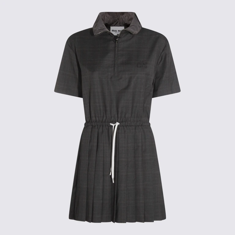 Miu Miu Miu Dresses Grey _wv - Women