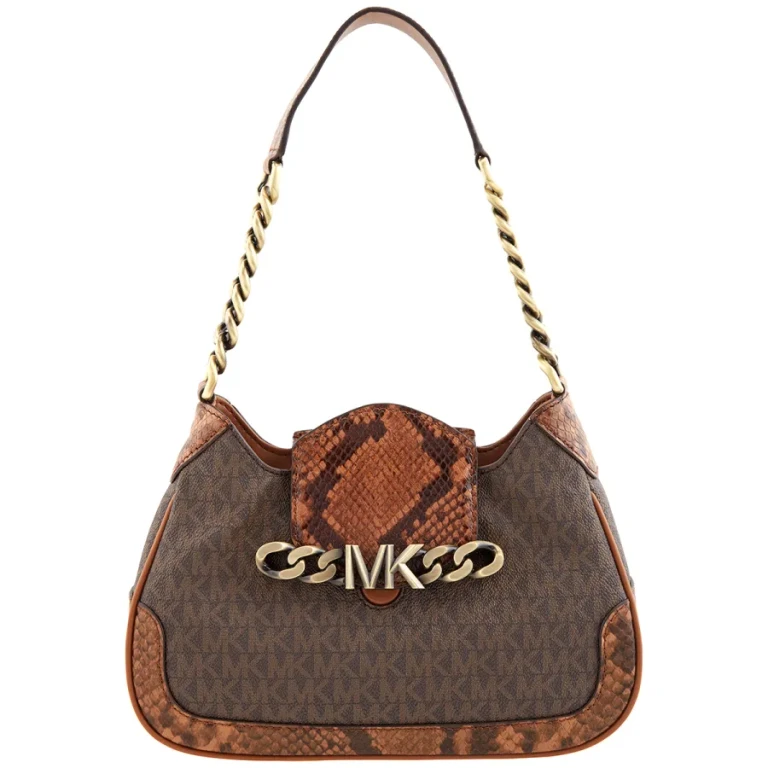 Michael Kors Small Hally Signature Logo Print Shoulder Bag