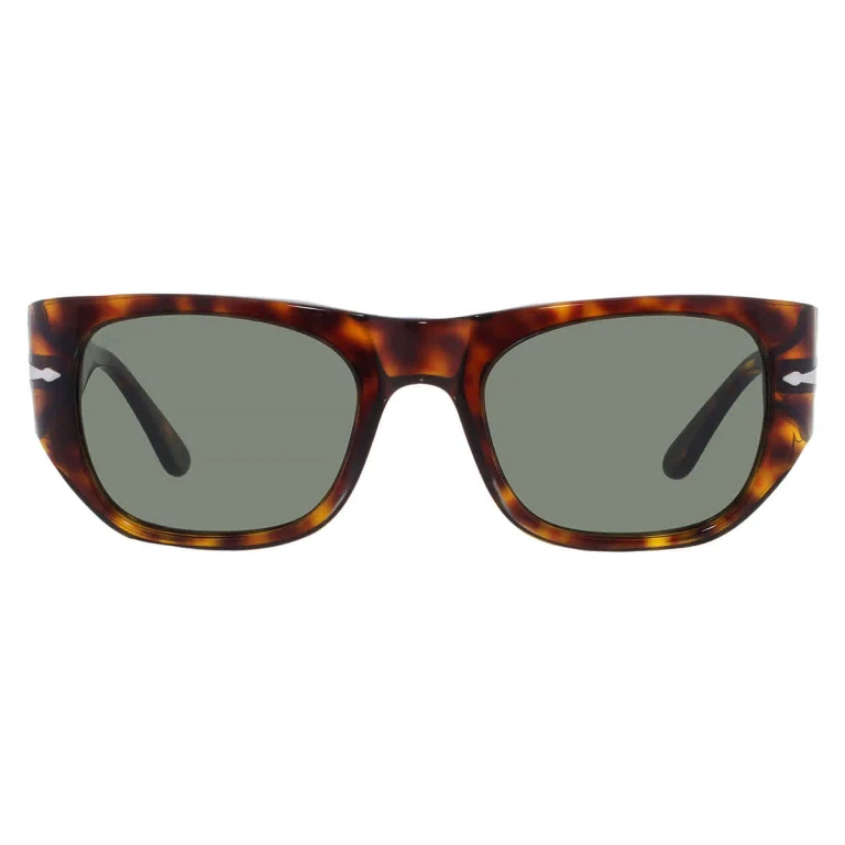 Persol Green Square Ladies Sunglasses PO3308S 24/31 51