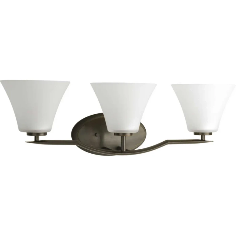 Antique Bronze Three Light Bath Bracket from the Bravo Collection
