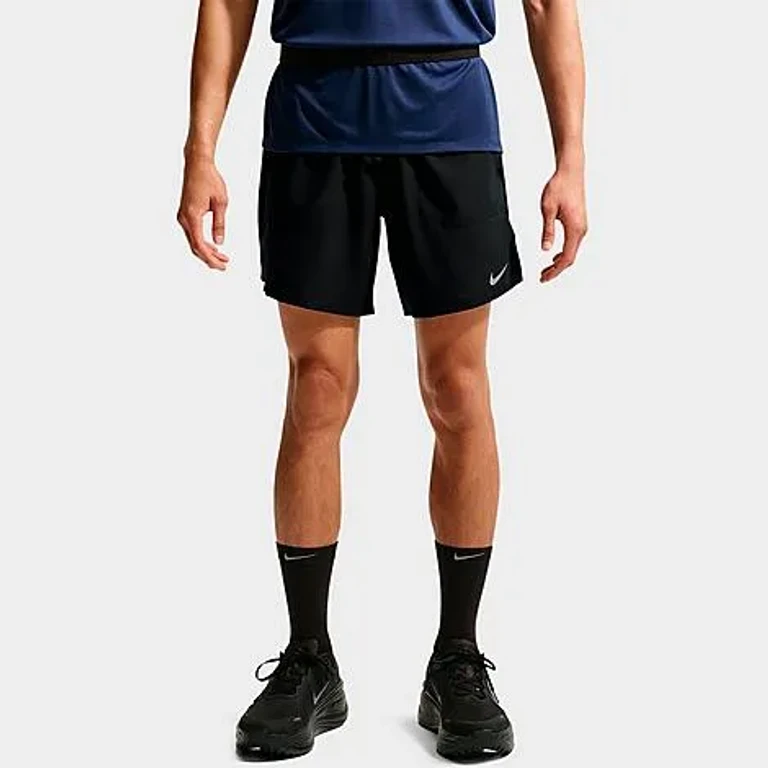 Nike Men's Stride Dri-FIT Brief-Lined 7" Running Shorts in Black Size: Small