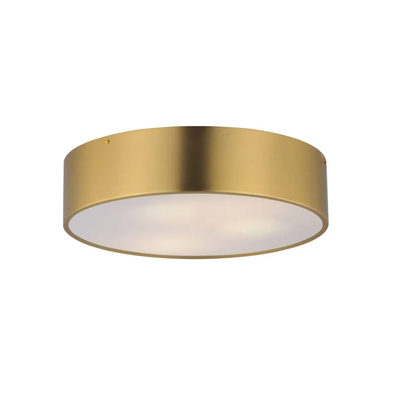 Satin Brass Three Light Surface Mount from the Tommy Collection