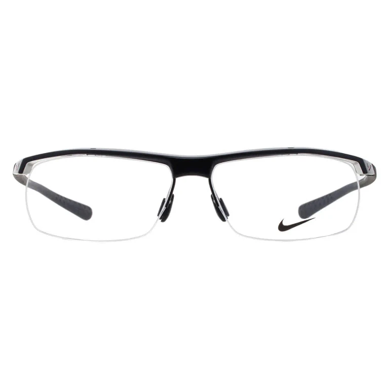 Nike Demo Rectangular Mens Eyeglasses NIKE 7071/2 002 57
